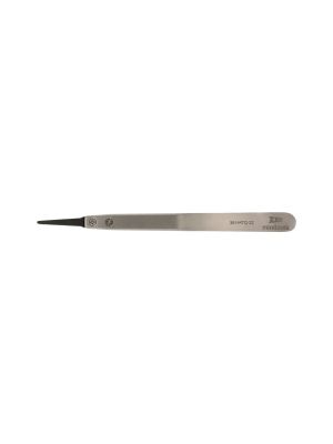 Pinzetta antistatica con punte arrotondate in plastica (127x10x5mm)