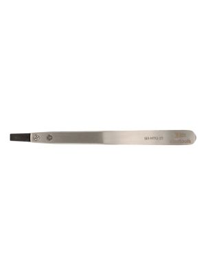Pinzetta ESD con punte piatte in plastica (117x10x6mm)