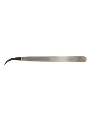 Pinzetta antistatica con punte sottili curve in plastica (130x10x10mm)