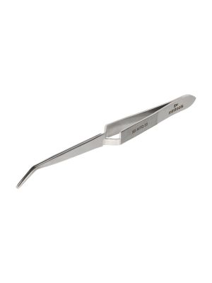 MTQ-32 reverse-action (cross-action) precision tweezers with rounded tips – full side view