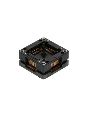 Zoccolo QFP64, 64 pin, passo tra pin 0,80mm