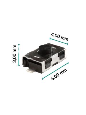 Micropulsante 6x4x3mm - Confezione da 5 pz (normalmente aperto)
