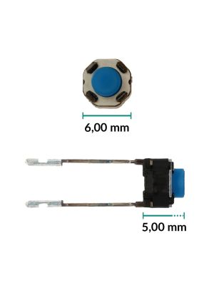 Micropulsante 6x6x5mm - Confezione da 5 pz (normalmente aperto)
