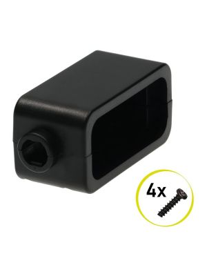 ABS plastic case for electronics with cable grommet