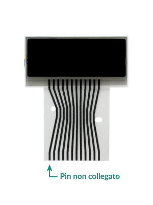 Display LCD orologio completo di flat per Mercedes Classe C W202 - Classe E W210 - CLK W208 - SLK R170