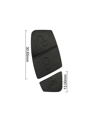Gommini neri per chiavi Fiat e Lancia (30,65 + 13mm)